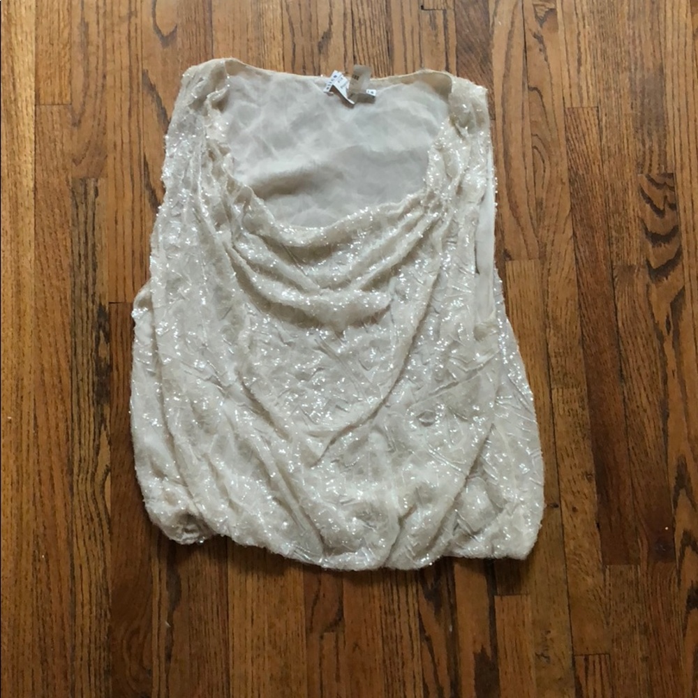 Alice + Olivia Sequin Blouse